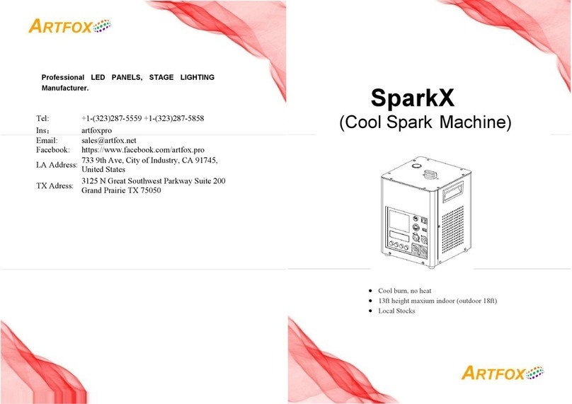 ArtFox SparkX User manual ArtFox SparkX User manual