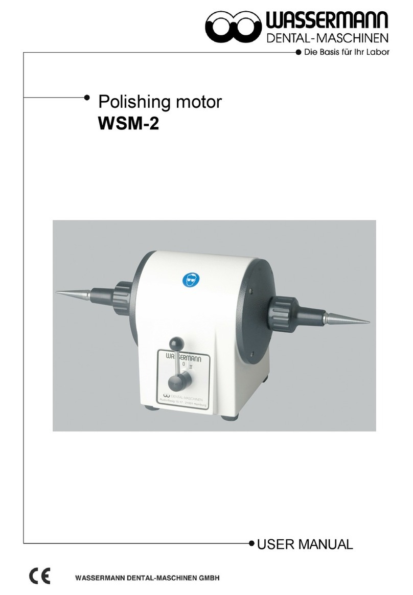 Wassermann Dental-Maschinen WSM-2 user manual