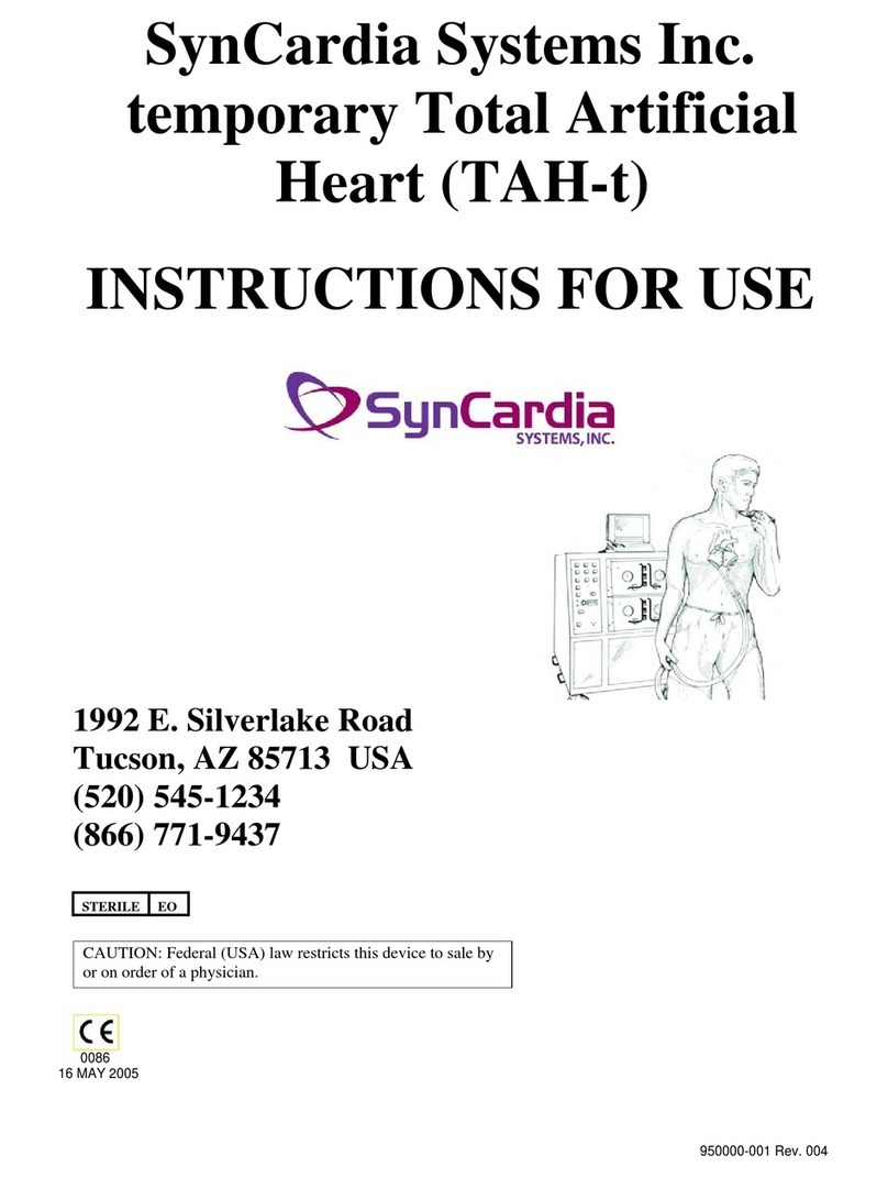 SynCardia TAH-t Instructions for use SynCardia TAH-t Instructions for use