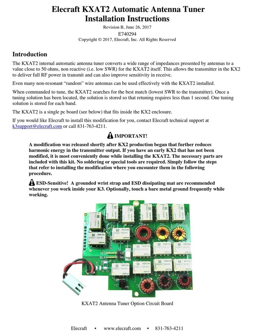 ELECRAFT KXAT2 installation instructions