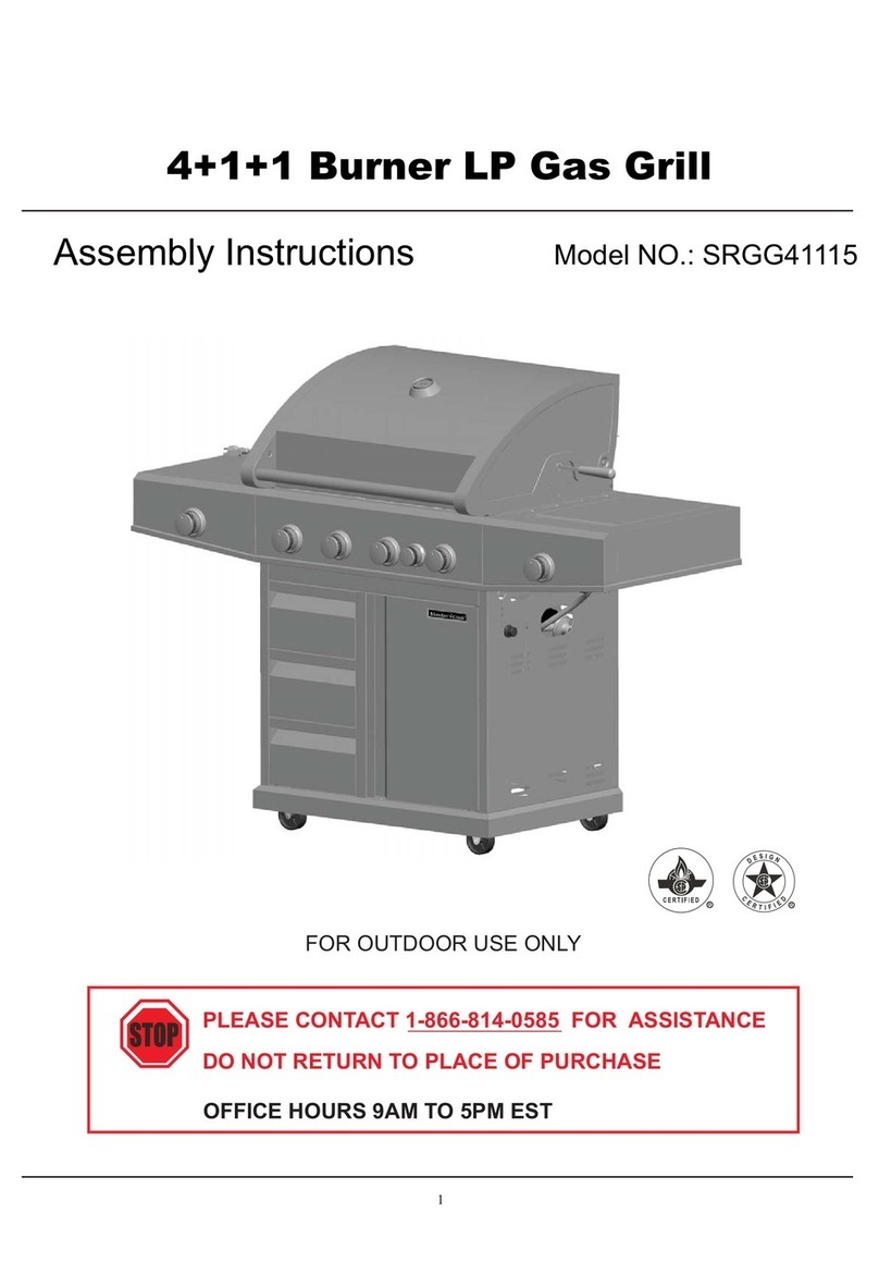 Master cook SRGG41115 Assembly instructions