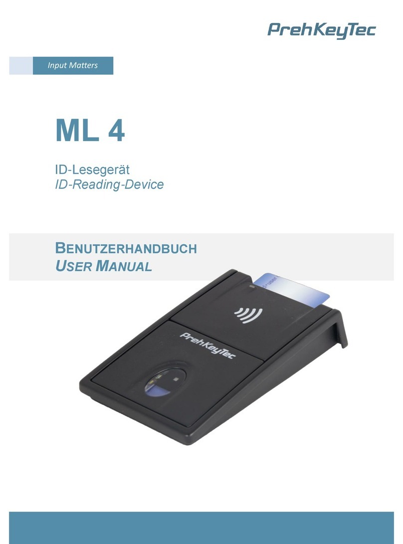 PrehKeyTec ML 4 user manual