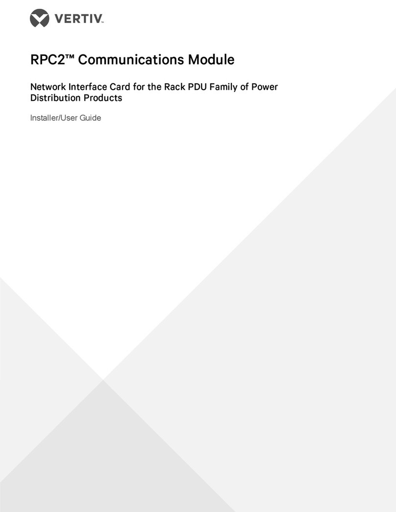 Vertiv LIEBERT RPC2 Installer/user guide Vertiv LIEBERT RPC2 Installer/user guide