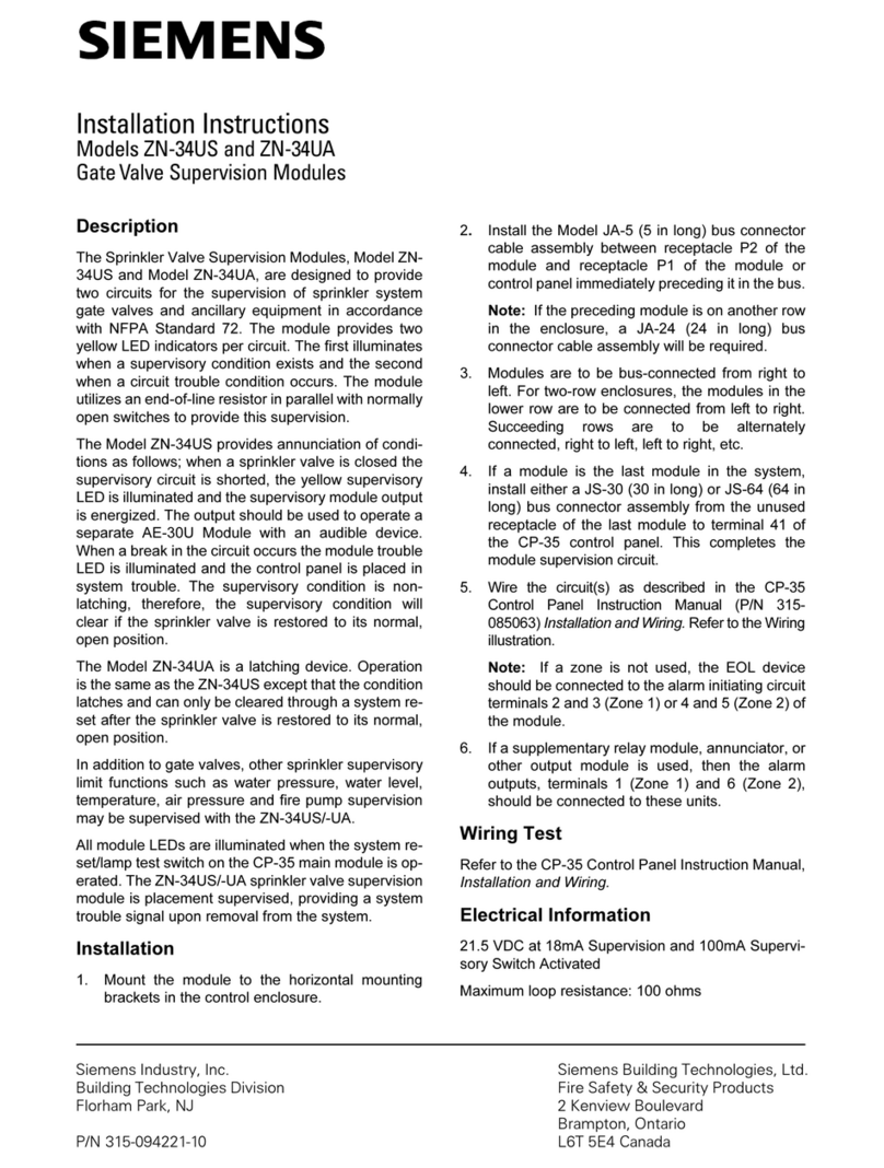 Siemens ZN-34US User manual
