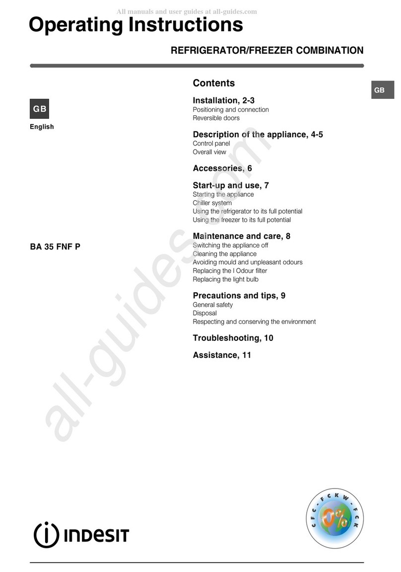 Indesit BA 35 FNF P operating instructions
