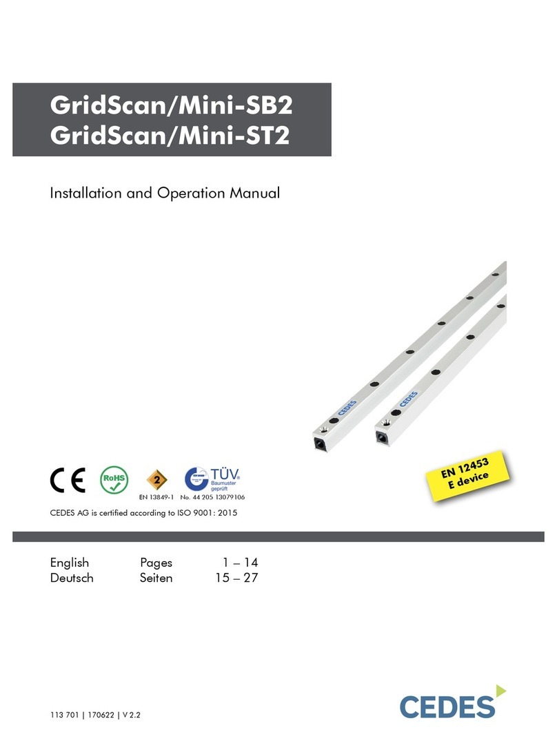 Cedes GridScan/Mini-SB2 Installation and operation manual Cedes GridScan/Mini-SB2 Installation and operation manual