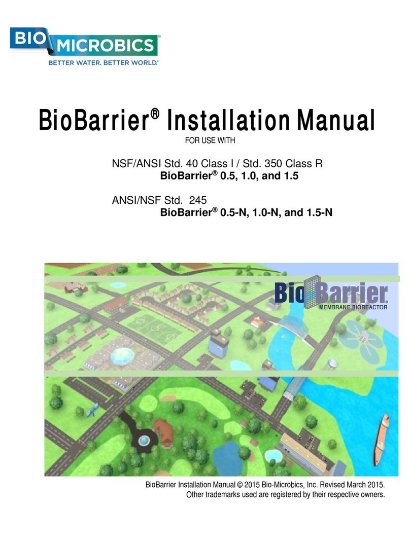 BIO-MICROBICS BioBarrier 0.5 User manual