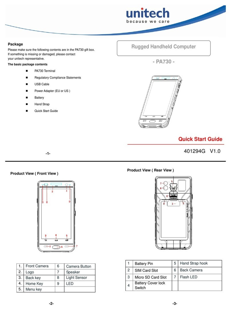 Unitech PA730 User manual Unitech PA730 User manual