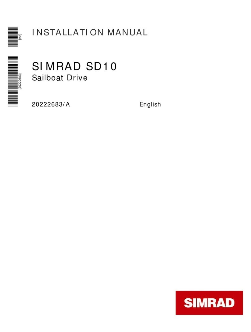 Simrad SD1 Operating and maintenance instructions