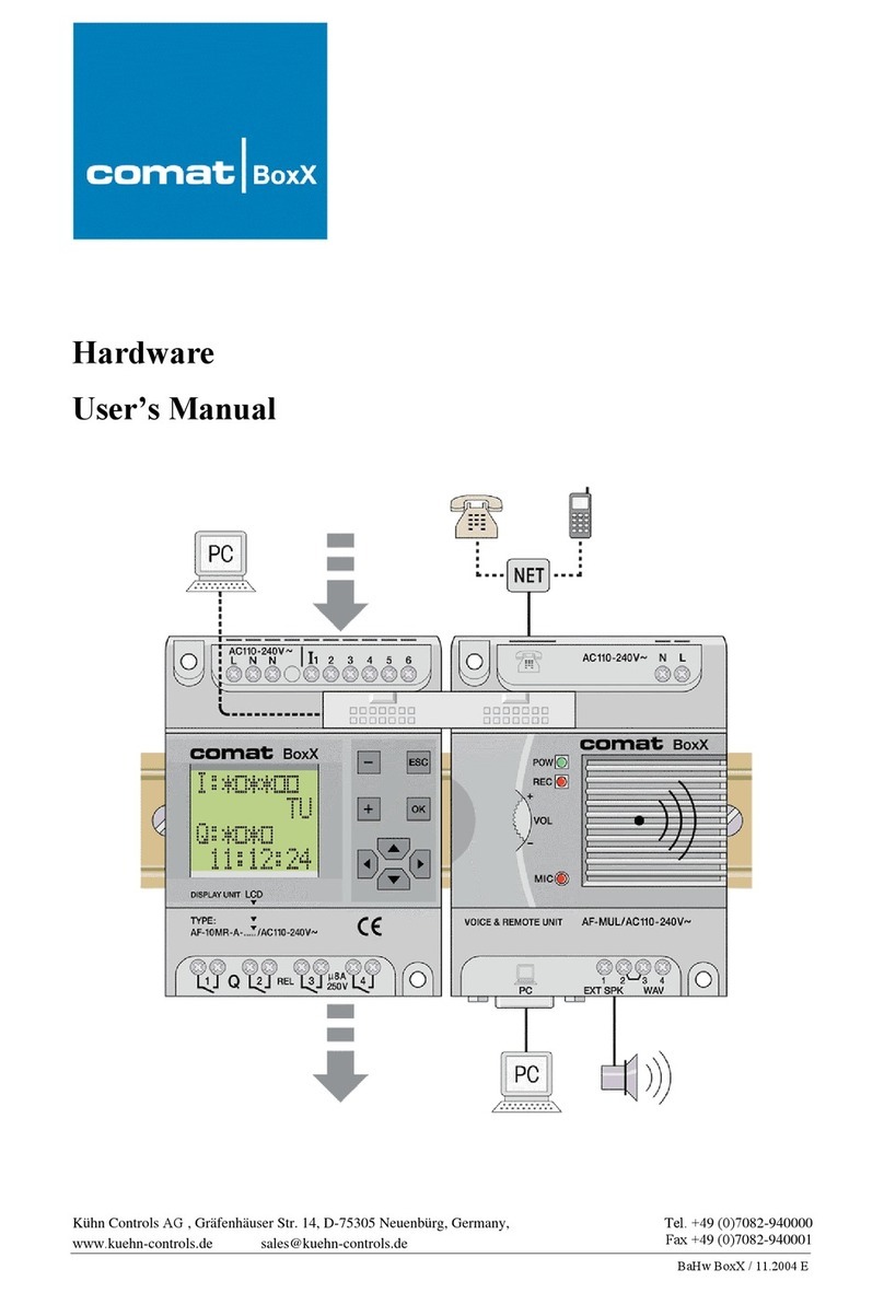 Comat BoxX Series Hardware user manual