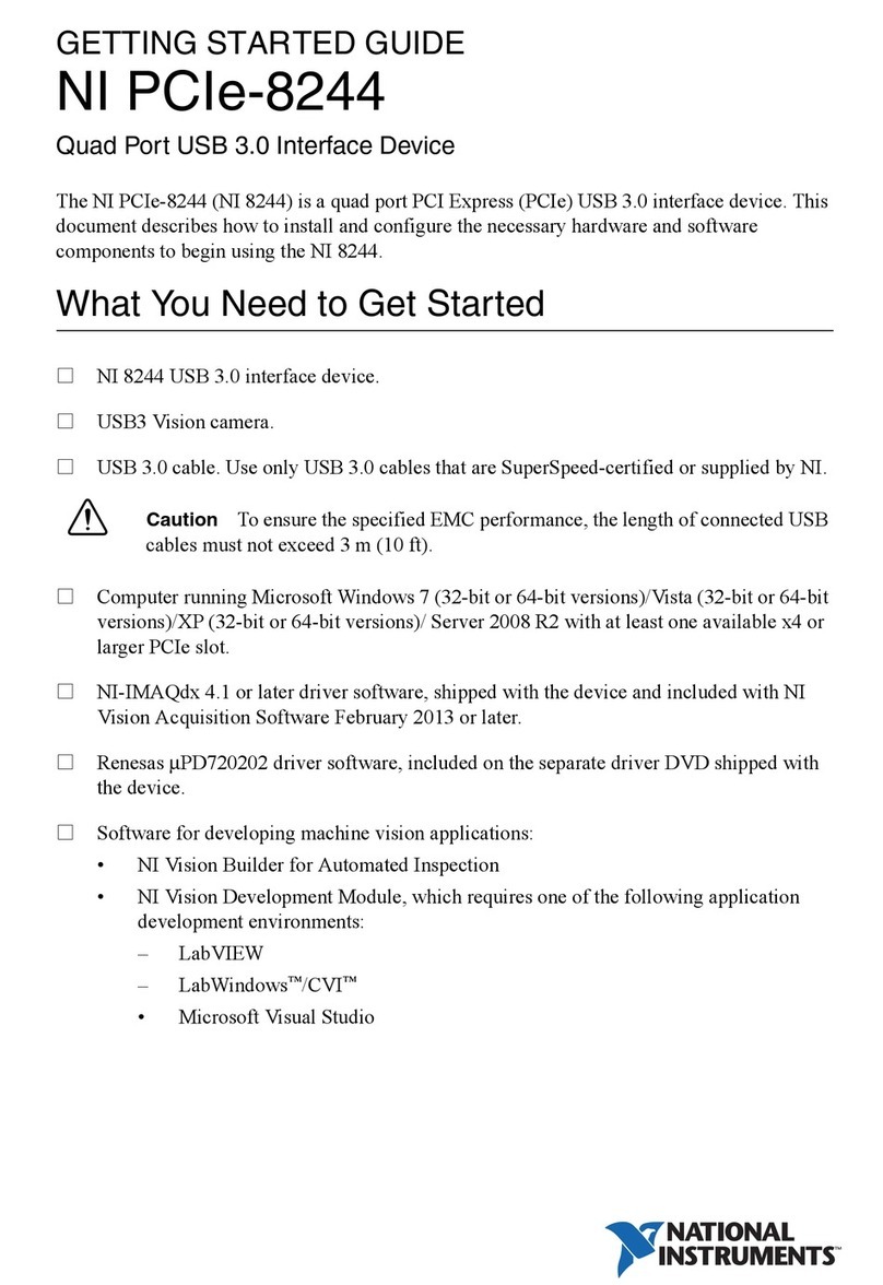 National Instruments PCIe-8244 User manual