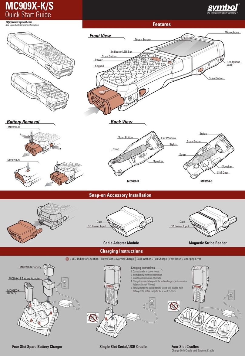 Symbol MC909X-K quick start guide