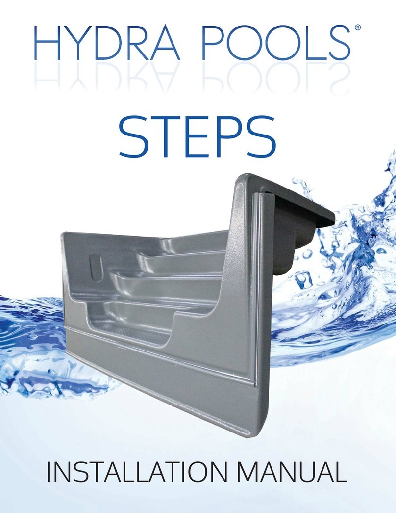 Hydra Pools SWEETWATER STEPS installation manual