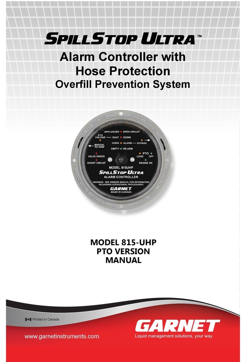 Garnet SPILLSTOP ULTRA 815-UHP user manual