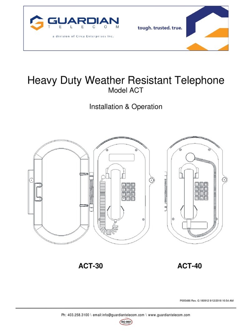 Guardian Telecom ACT-30 Installation & operation