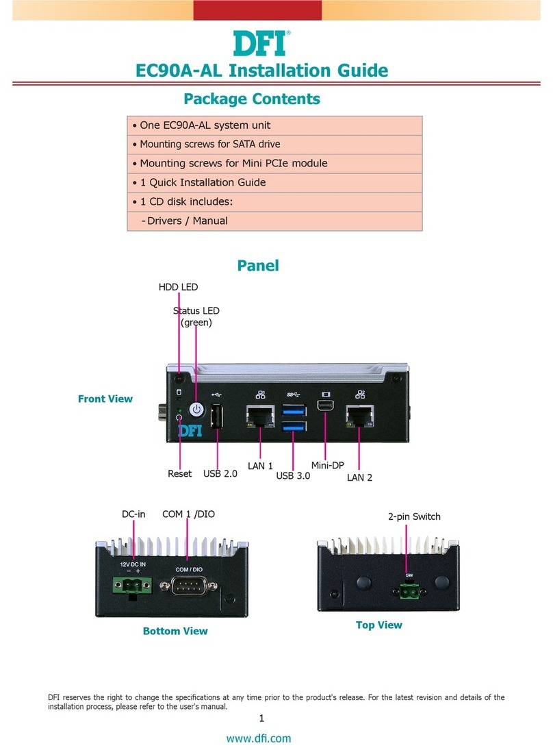 DFI EC90A-AL User manual