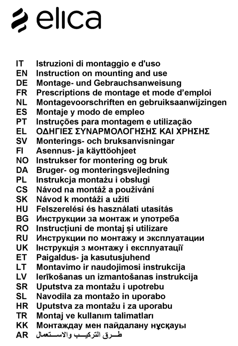 ELICA Ciak Technical manual