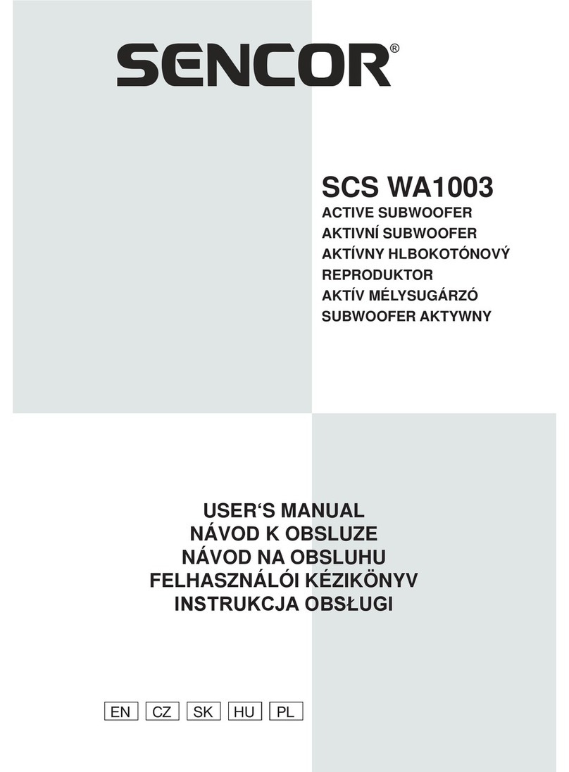 Sencor SCS WA1003 user manual