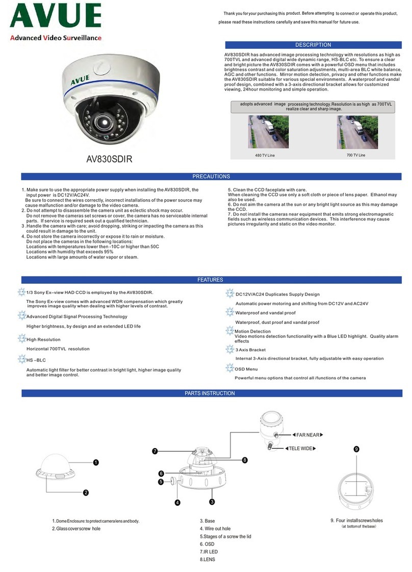 Avue AV830SDIR User manual