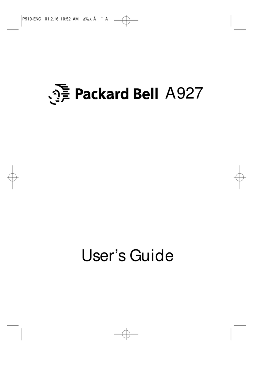 Packard Bell A927 User manual