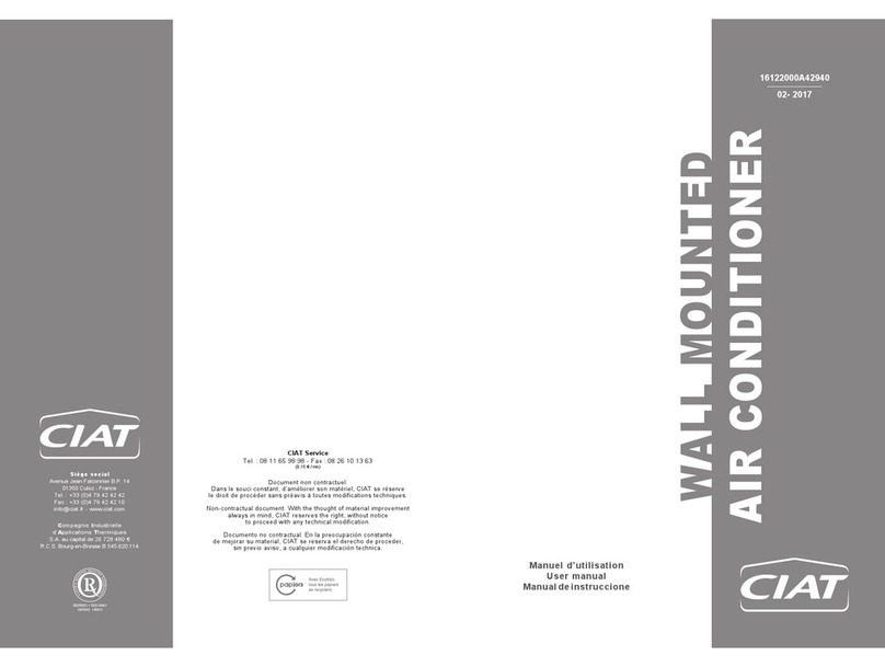 CIAT 42HV09JSC User manual
