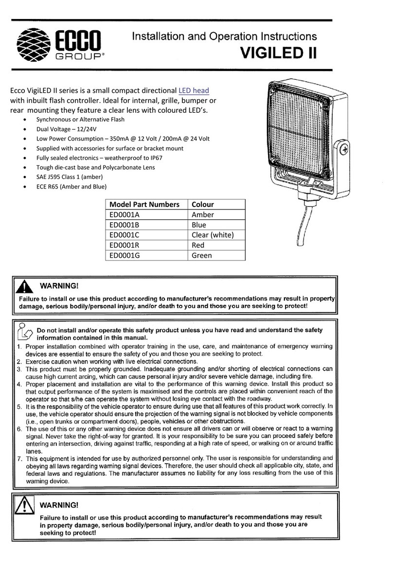 Ecco VIGILED II Installation and operation instruction