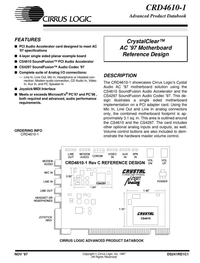 Cirrus Logic CRD4610-1 Guide