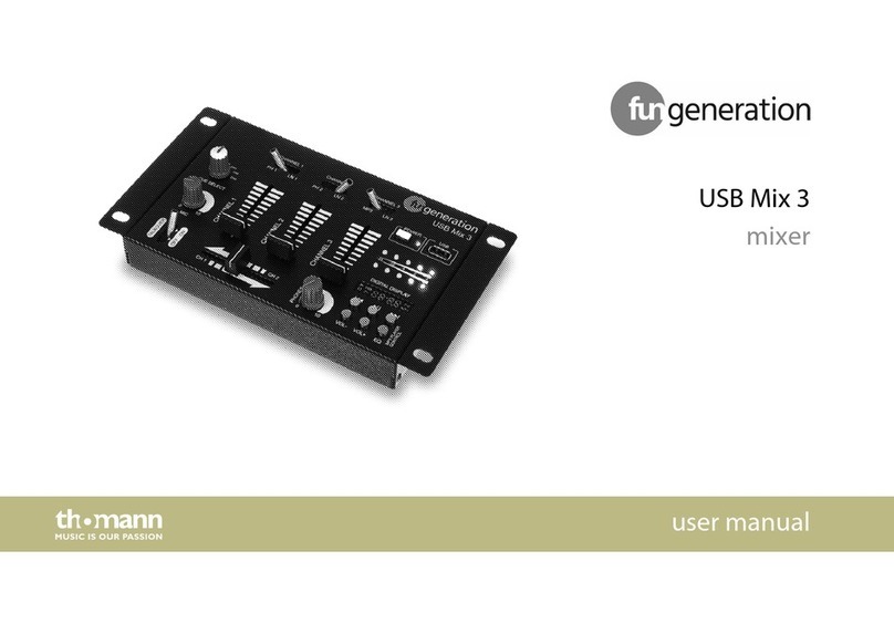 thomann fun generation USB Mix 3 user manual