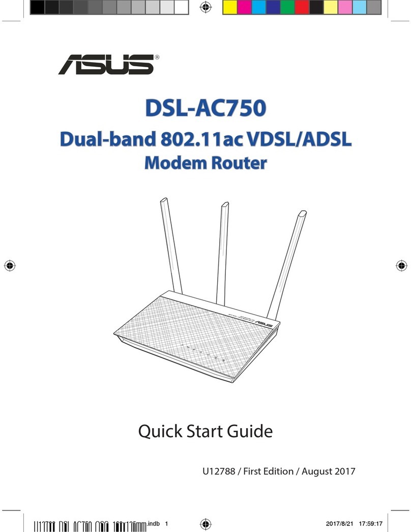 Asus DSL-AC750 User manual Asus DSL-AC750 User manual