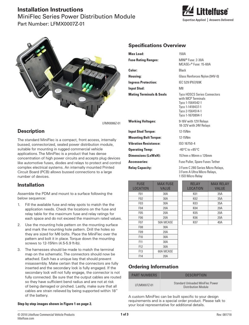 Littelfuse MiniFlec Series Installation sheet