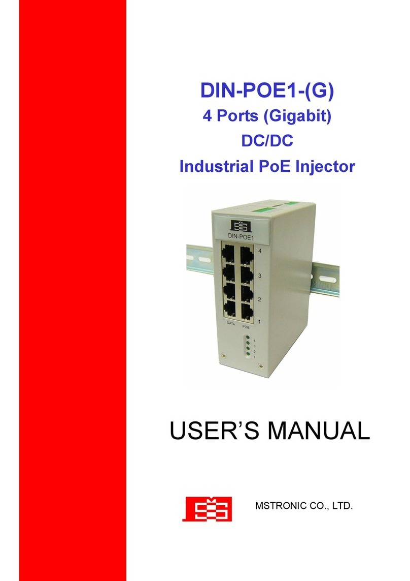 MSTRONIC DIN-POE1 user manual