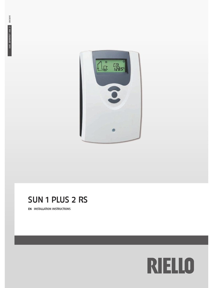 Riello SUN 1 PLUS 2 RS installation instructions