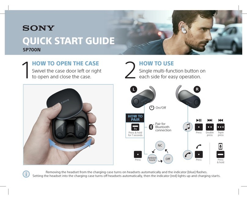 Sony SP700N User manual