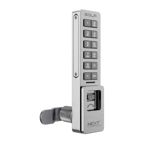 Digilock NEXT Sola3 Keypad User manual