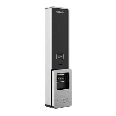 Digilock NEXT Sola3 Touch RFID User manual