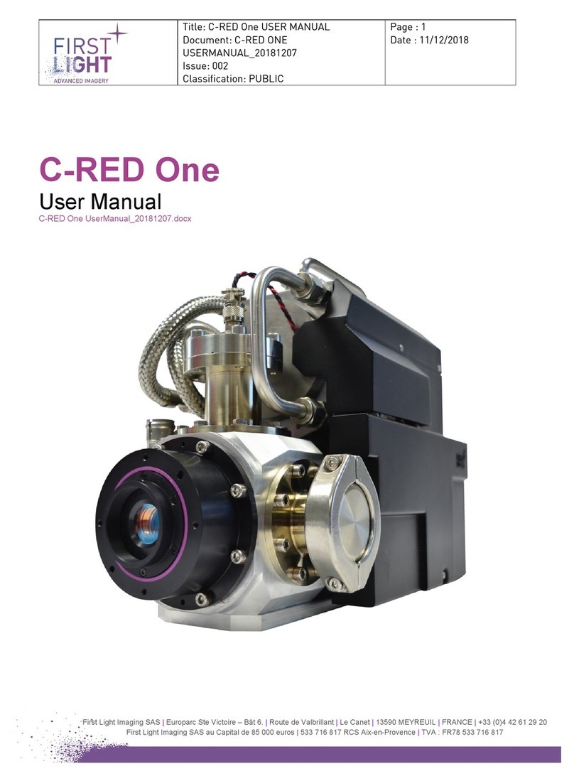 First Light C-RED One user manual