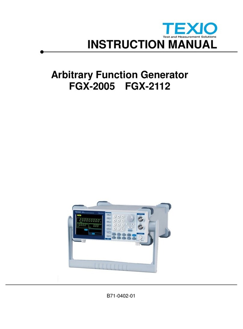 TEXIO FGX-2005 User manual