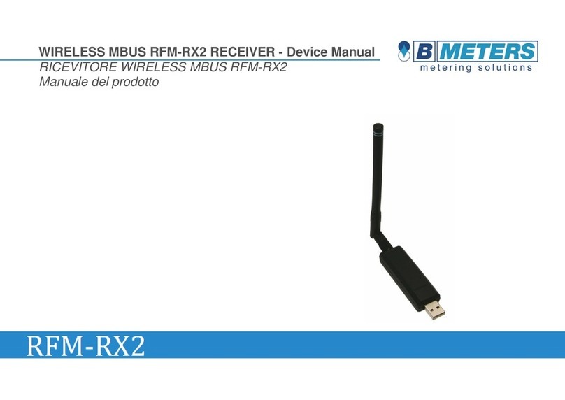 B meters RFM-RX2 Device manual
