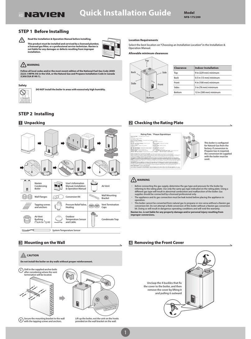 Navien NFB-175 User manual
