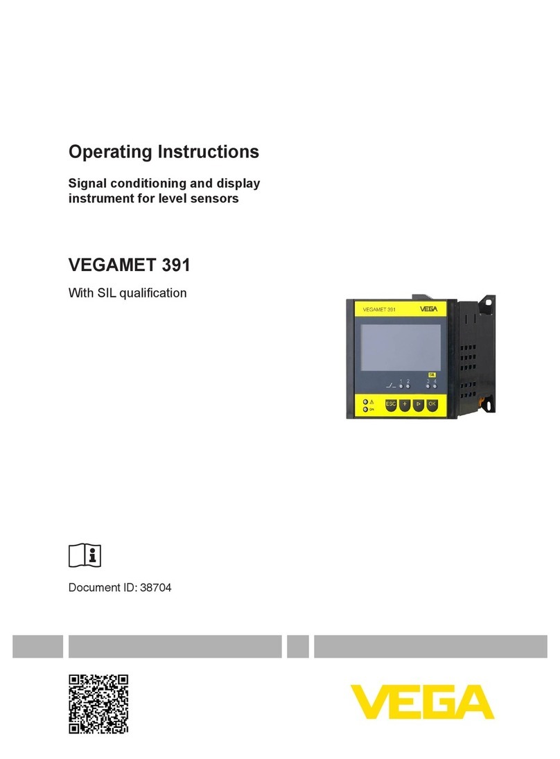 Vega VEGAMET 391 User manual