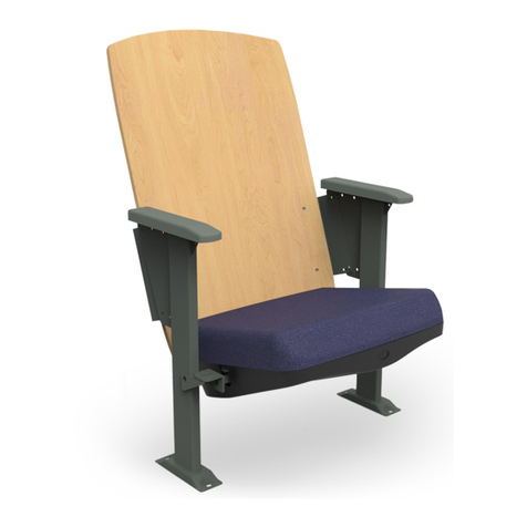 KI Lancaster Auditorium Seating Disassembly instructions