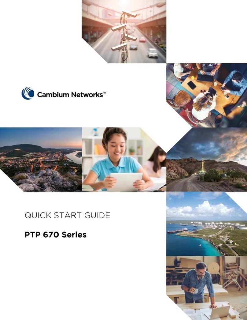Cambium Networks PTP 670 Series quick start guide