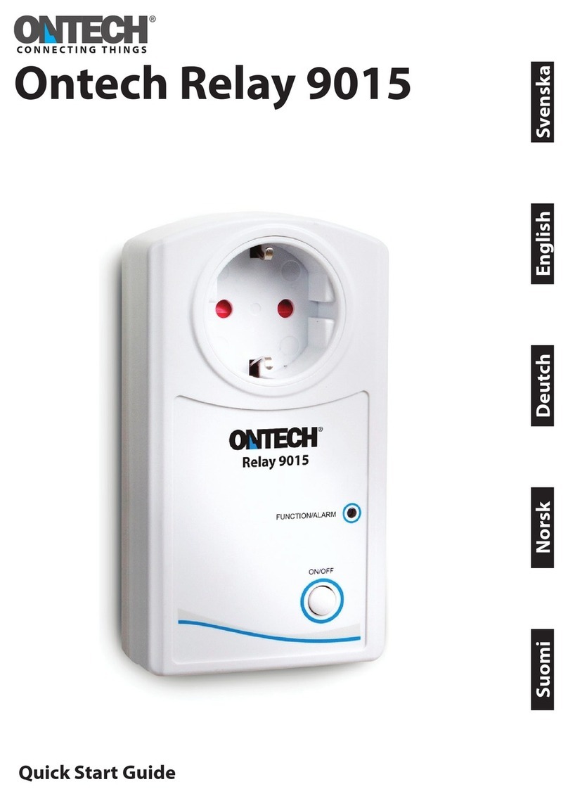 Ontech Relay 9015 quick start guide