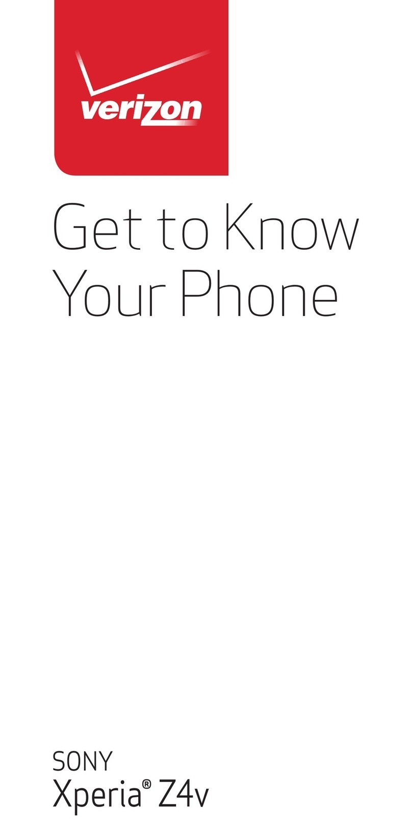 Sony Verizon Xperia Z4v Specification sheet