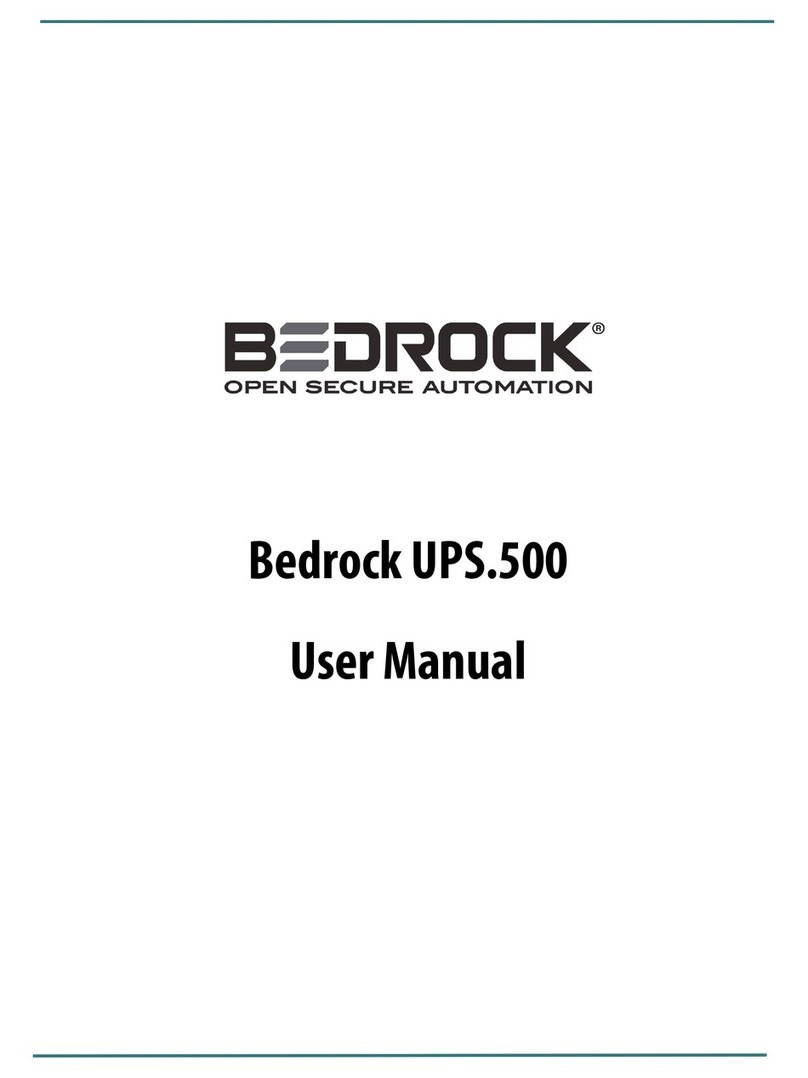 Bedrock UPS.500 User manual