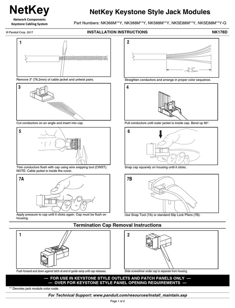 Panduit NetKey NK366M**Y installation instructions