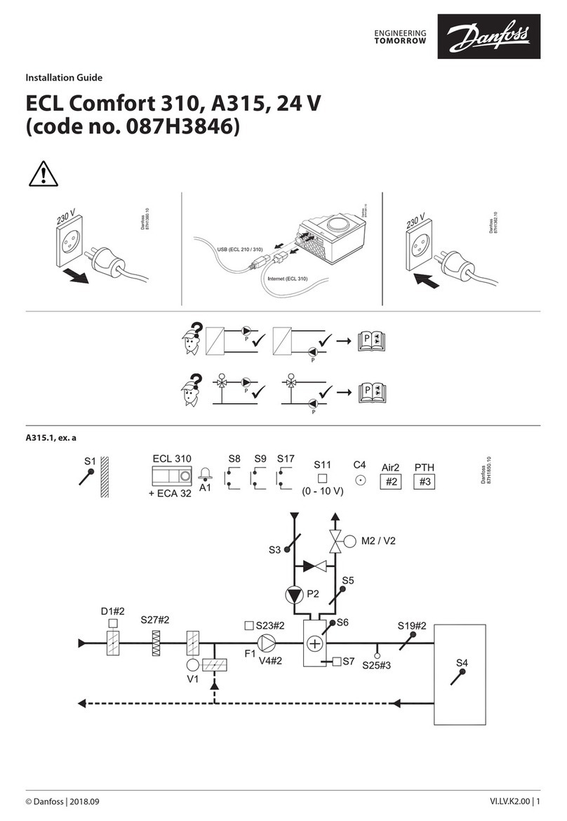 Danfoss ECL Comfort A315 User manual