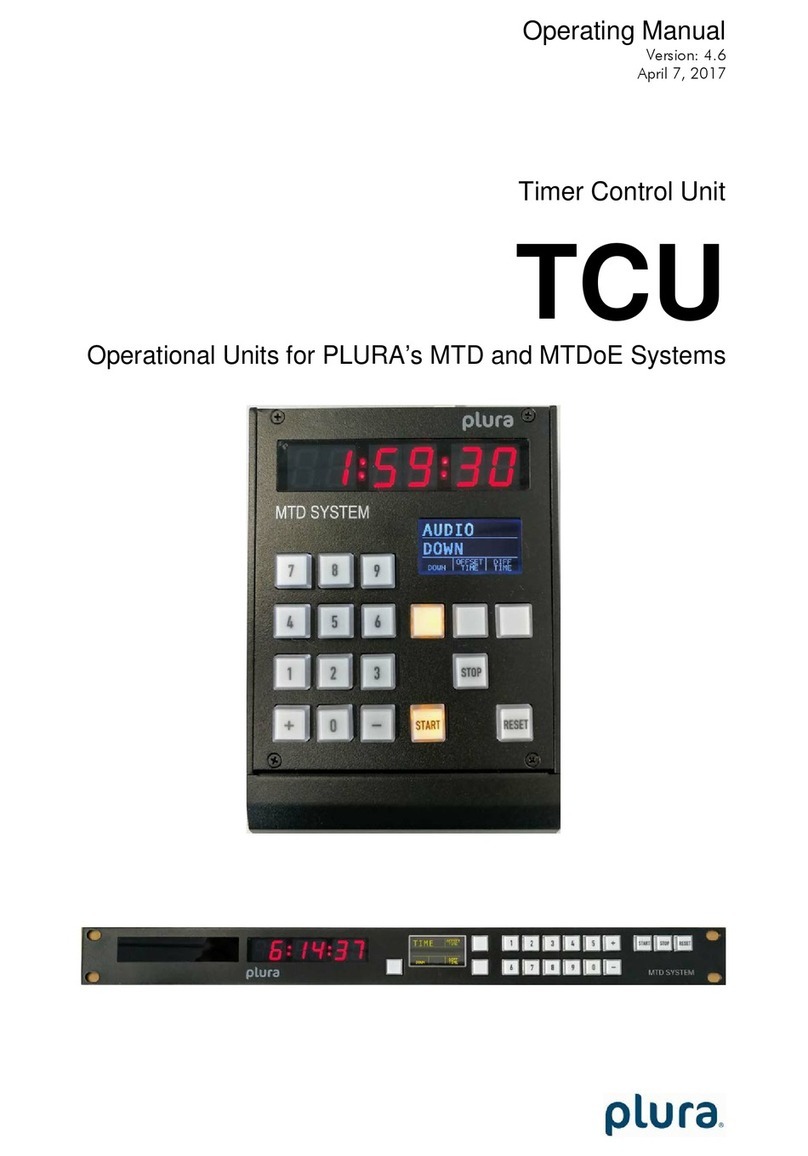 Plura TCU operating manual