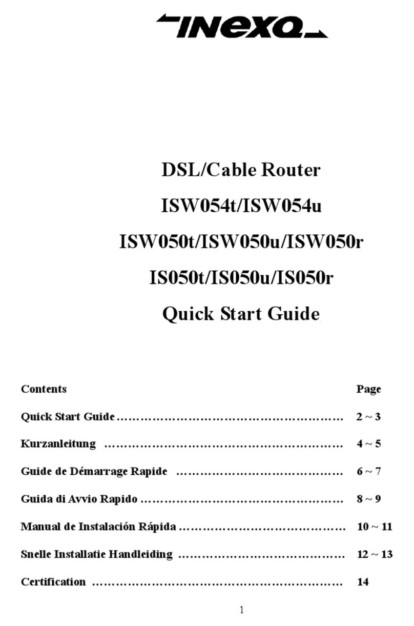 Inexq ISW054t quick start guide