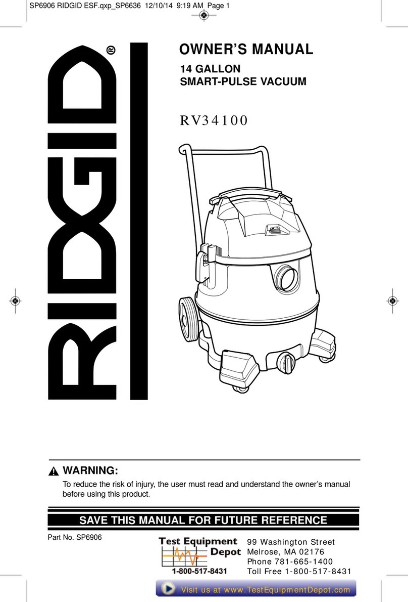 RIDGID RV34100 owner's manual